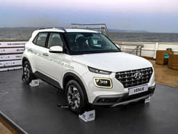 The Venue's front-end shares many design cues with larger Hyundai SUVs.