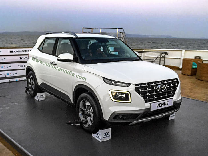 The Venue's front-end shares many design cues with larger Hyundai SUVs.