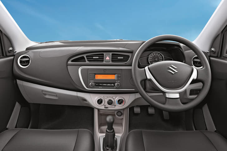 Inside, the dashboard seems like it has been lifted off the Alto K10.