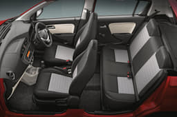 The facelifted Alto 800 gets more safety tech including a driver airbag, ABS, driver and co-driver seatbelt reminder and rear parking sensors.