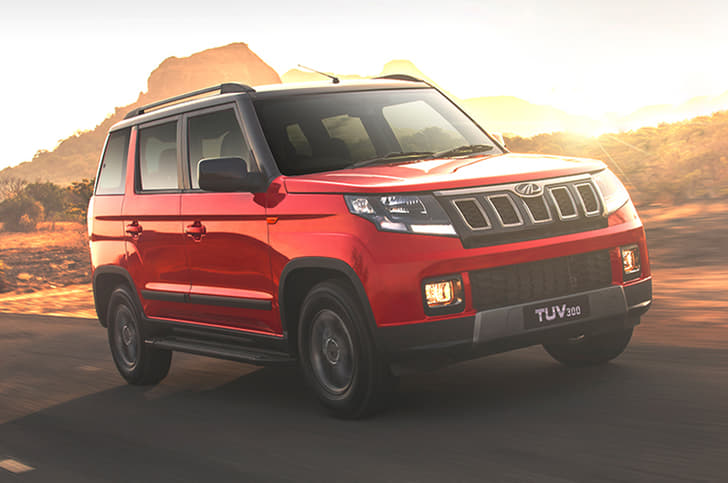 New Mahindra TUV300 facelift image gallery