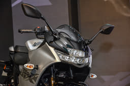 The LED headlight is a new addition.