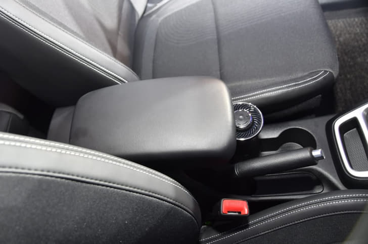 Front armrest a welcome inclusion on top-spec Venues. 