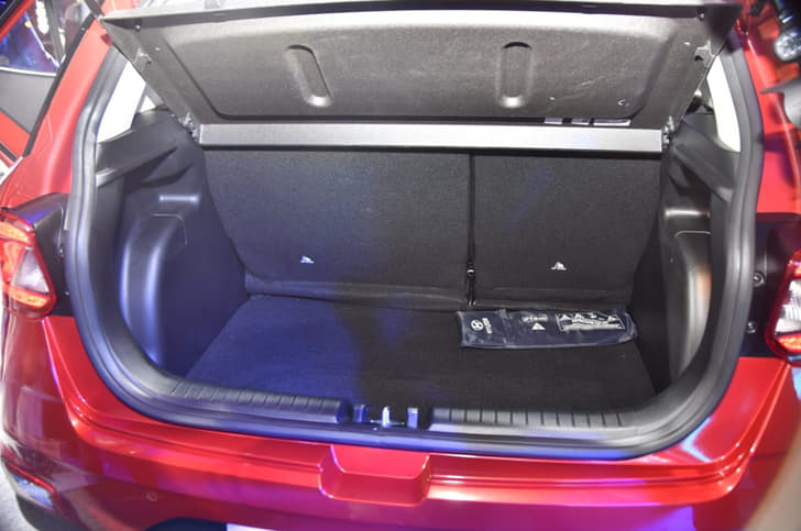 350-litre boot is well shaped.