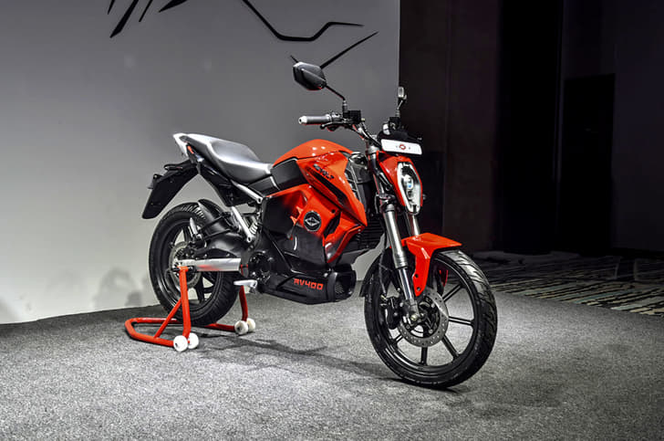 Revolt RV 400 in Rebel Red.