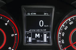 The MID displays the current gear in automatic as well as the manual mode.