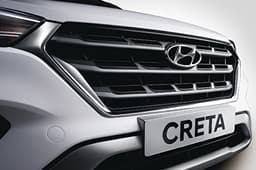Dark chrome front grille 