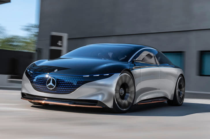 New Mercedes-Benz Vision EQS concept image gallery