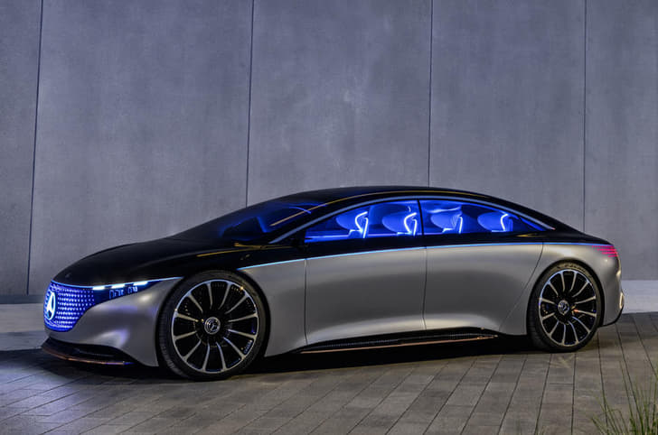 New Mercedes-Benz Vision EQS concept image gallery