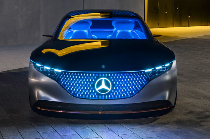 New Mercedes-Benz Vision EQS concept image gallery