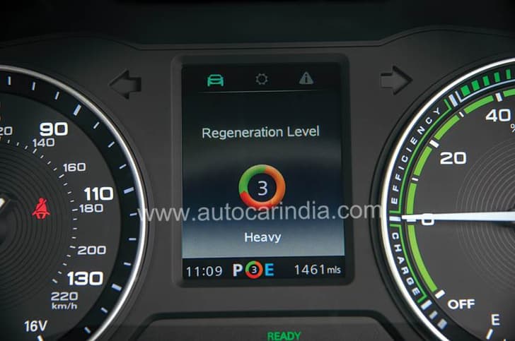 Max regen is not as strong as on other EVs.