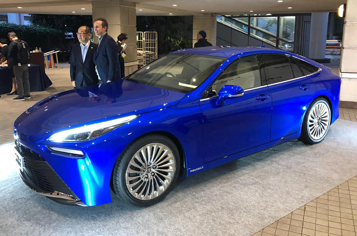 The Toyota Mirai concept showcases the brand's future design direction.