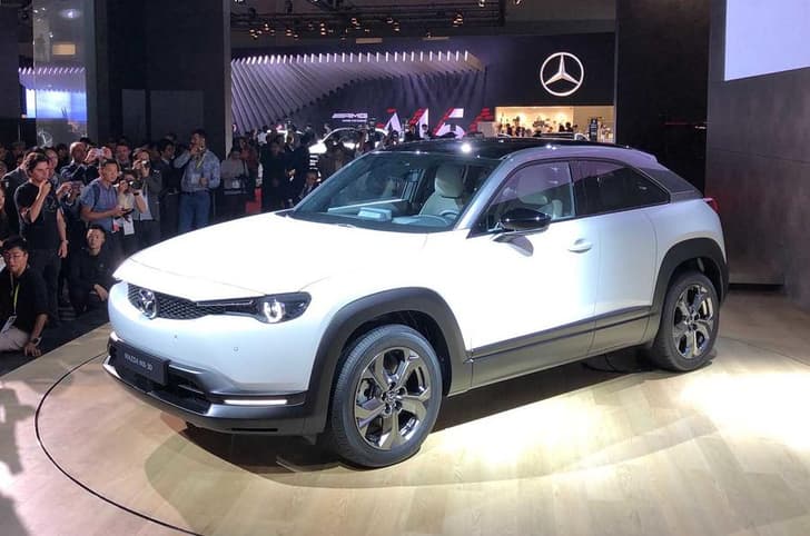 The Mazda MX-30 is the carmaker's first EV and it sports RX8-style doors.
