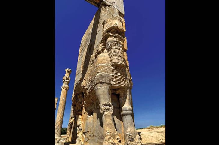 The Gate of All Nations at the ancient city of
Persepolis is symbolic of the Iranian civilization.