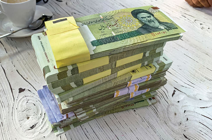 That’s 1,000 USD in Iranian rials.
