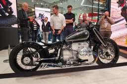 The R18/2 concept was the centre of attraction at the BMW stall at EICMA.