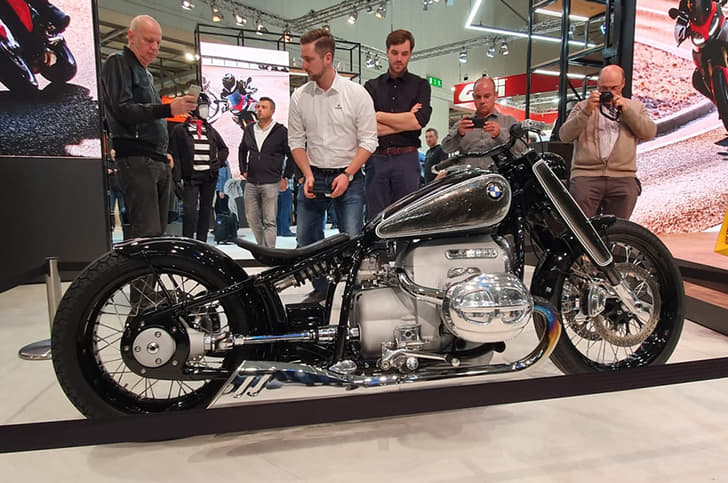 The R18/2 concept was the centre of attraction at the BMW stall at EICMA.