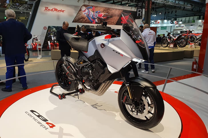 The CB4X will be powered by an inline-four cylinder engine.