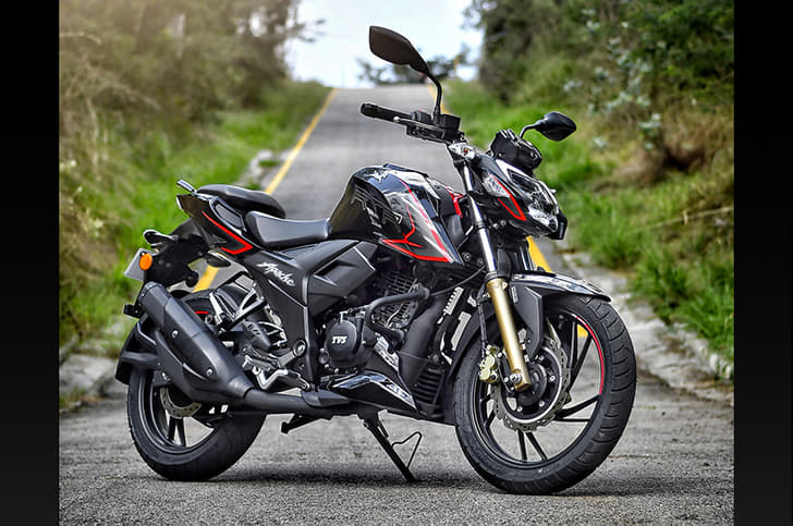 TVS Apache RTR 200 4V.