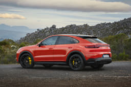 Porsche Cayenne Coupe Rear View Porsche Cayenne Coupe Rear View