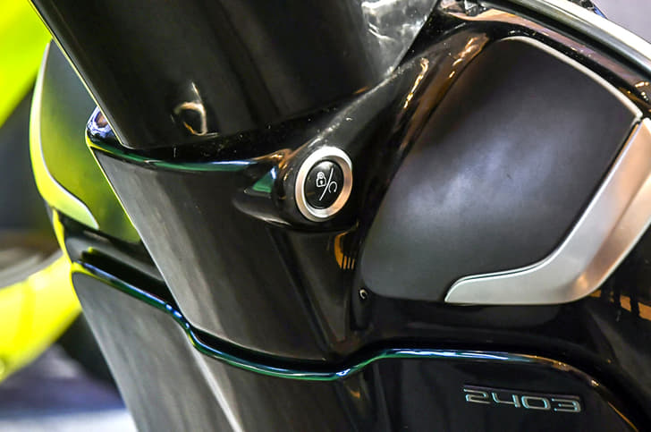 Keyless locking is a premium feature.