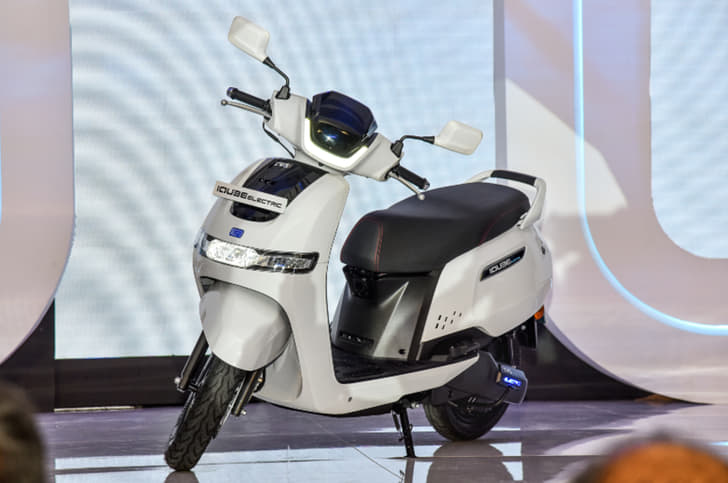 TVS iQube electric scooter.
