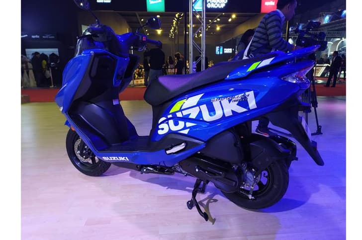 BS6 Suzuki Burgman Street MotoGP Edition rear.
