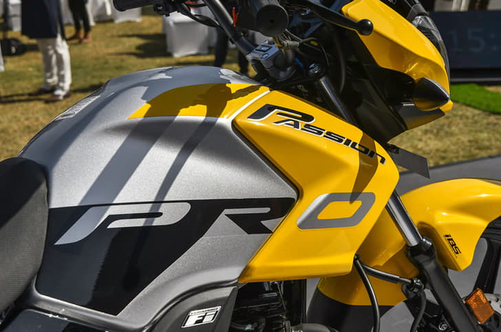 BS6 Hero Passion Pro tank.