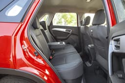 Rear seat space is very impressive. 