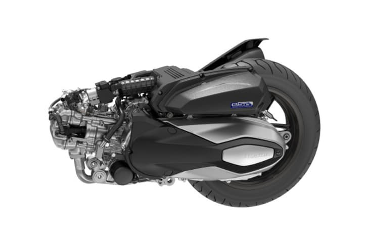 Underneath the vast bodywork lies the new 329.6cc, single-cylinder, four-valve, liquid-cooled engine.