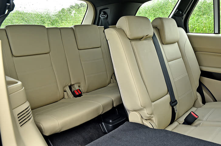 Third row is tight on space and access is cumbersome. 