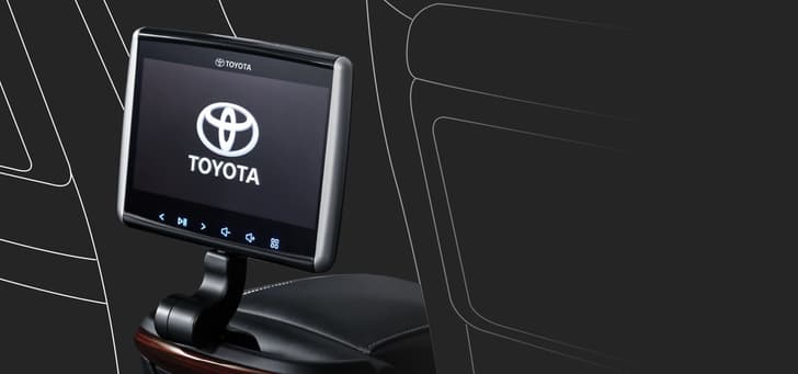 Rear entertainment system available on some variants.