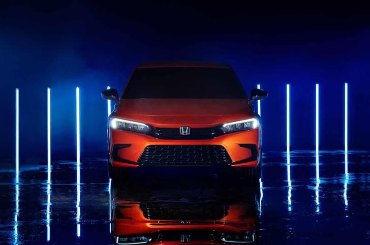 The new Civic has a reworked, smaller grille at the front.