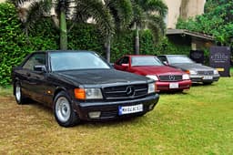 The SEC and R 129SL represented the modern classics at this year’s Mercedes-Benz Classic Car Rally.