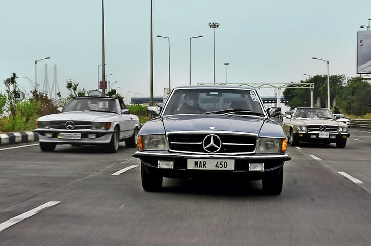 A 450 SLC alongside two SLs.