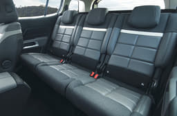 Unique rear bench consists of three separate seats, which can be individually adjusted forward and back or folded.