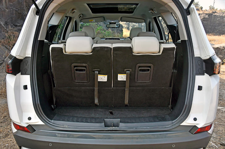 Boot space with all three rows in place is only 73 litres.