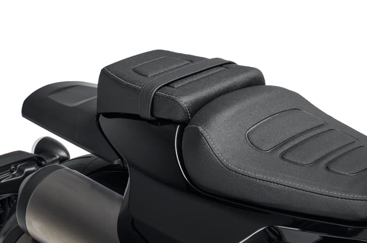 The pillion seat is rather tiny.