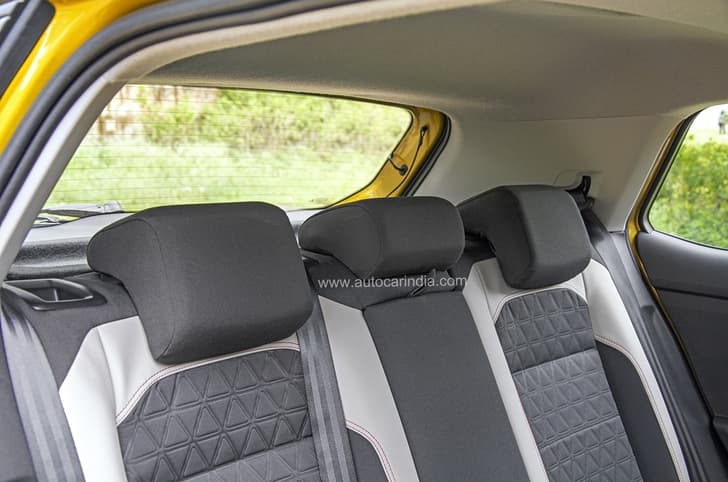 All three rear passengers get adjustable head restraints.