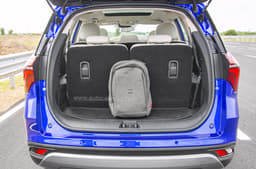 There's decent boot space even with all three rows up.