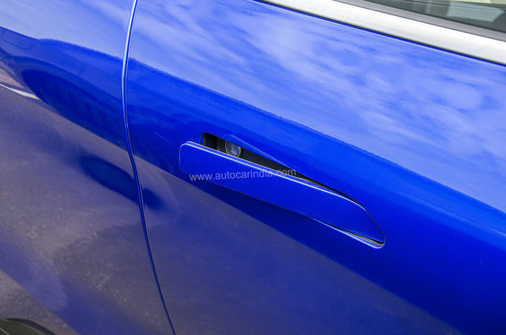 Pop-out door handles are a premium touch.