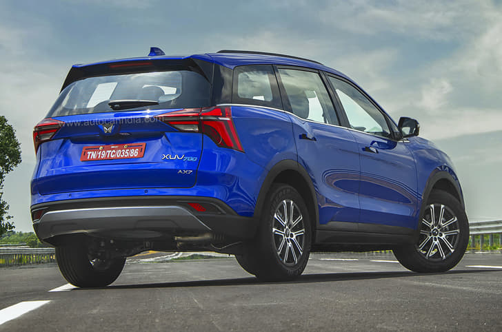 Angular tail-lights are reminiscent of the outgoing XUV500.