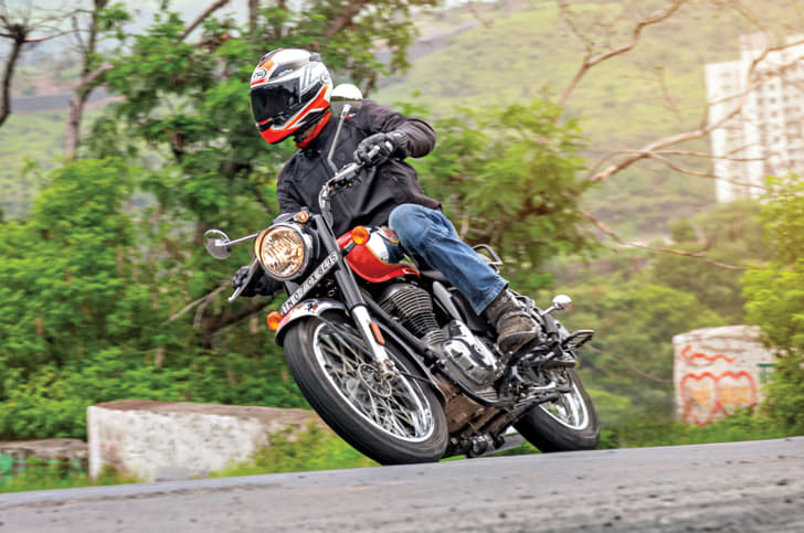 It gets a little more damping, which results in a slightly firmer ride. 