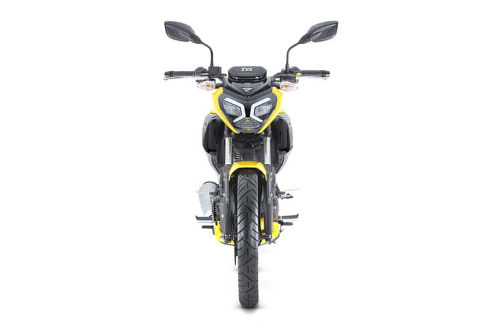 Full LED headlight has a unique design.