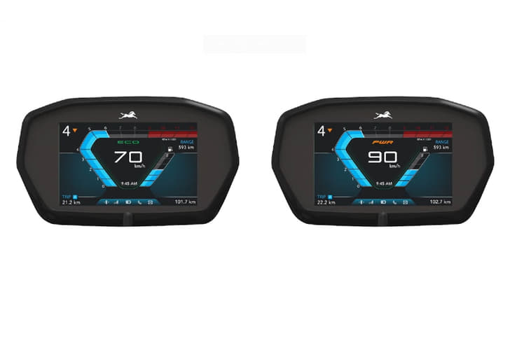 Optional TFT screen with Bluetooth connectivity will come in a few months’ time. 