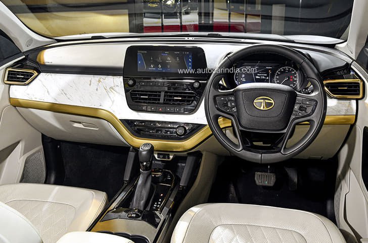 More notable gold highlights and white marble like finish in the 'White Gold' finished models.