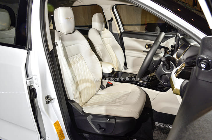 Safari Gold gets diamond quilted-genuine leather seats; upholstery colour similar to regular Safari.