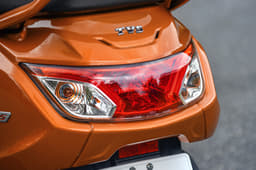 The rear section is occupied by a large tail light assembly.