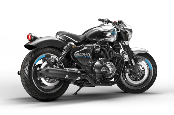 The tail section with the chopped fender is another attractive design element.