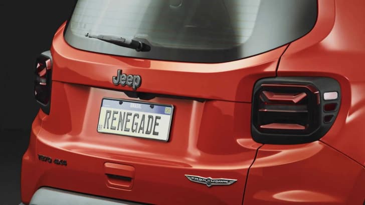 2022 Jeep Renegade facelift tail gate 